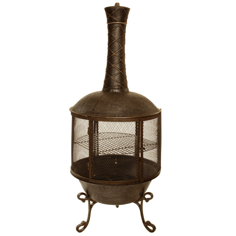 indoor wood burning chiminea